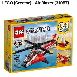 LEGO Creator Air Blazer 31057 - Red and Black Helicopter Toy